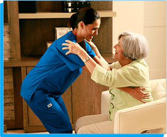 Nurse Giving Support To A Patient